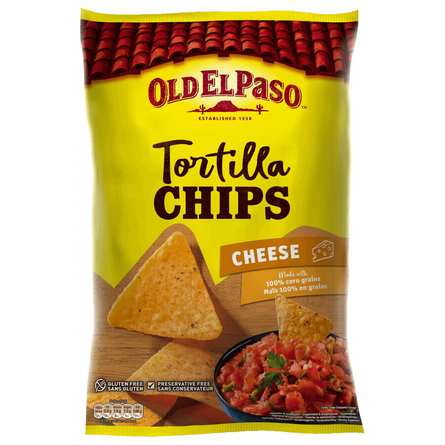 Tortilla chips with cheese, 185 g, Old El Paso