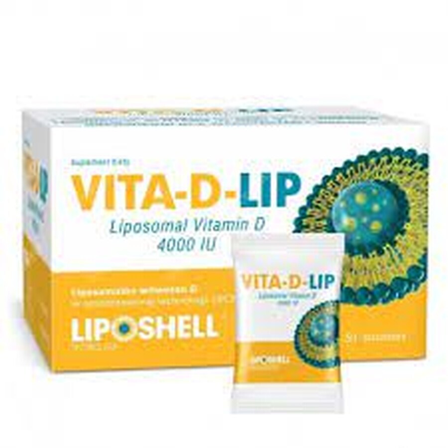 Vitamine D liposomale 4000IU, 30 sachets, Liposhell