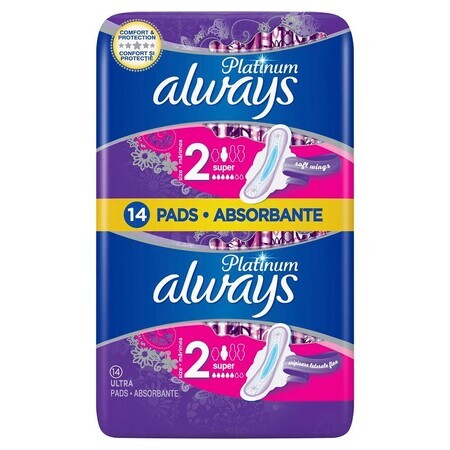 Always Platinum Ultra Super Absorbent, 14 Stück, P&G