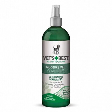 Moisture Mist met salie, aloë vera en komkommerextract, 470 ml, Vet's Best