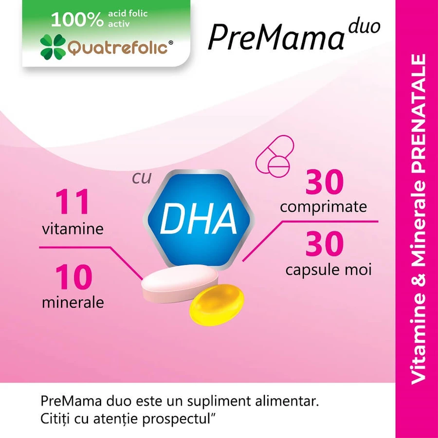 PreMama Duo Multivitamin-Komplex, 30 Tabletten, Alkaloid