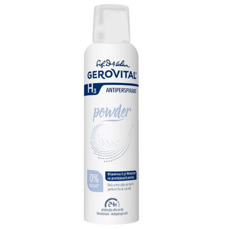 Déodorant en poudre anti-transpirant H3, 150 ml, Gerovital