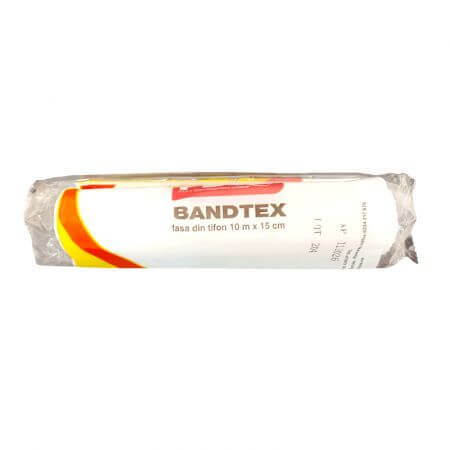 Gauze tape, 10m x 15cm, 1 piece, Bandtex