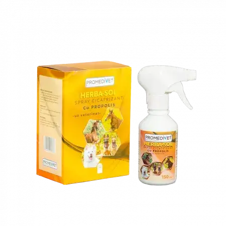 Herbasol met propolis helende spray, 150 ml, Promedivet