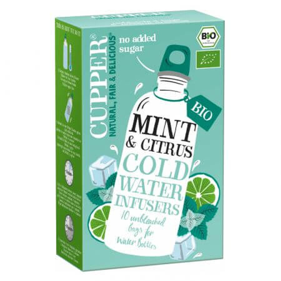 Eco infusion of mint and lemon, 10 sachets, Cupper