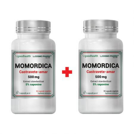 Momordica, 500 mg, 60 + 30 vegetarian capsules, Cosmopharm