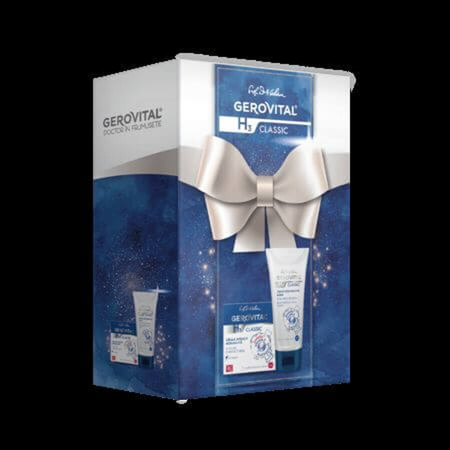 Intensief hydraterende dagcrème pakket, 50 ml + H3 Classic regenererende handcrème, 100 ml, Gerovital