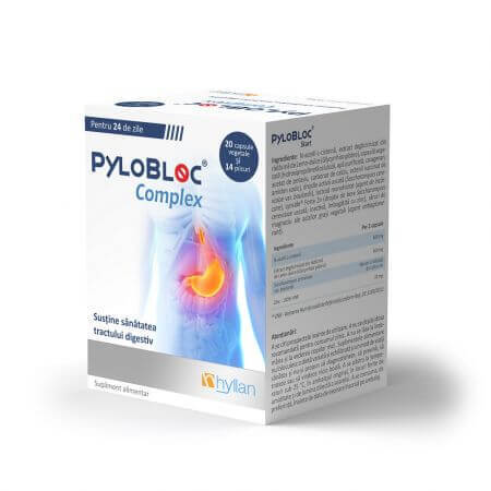 PyloBloc Complex, 20 capsules + 14 sachets, Hyllan