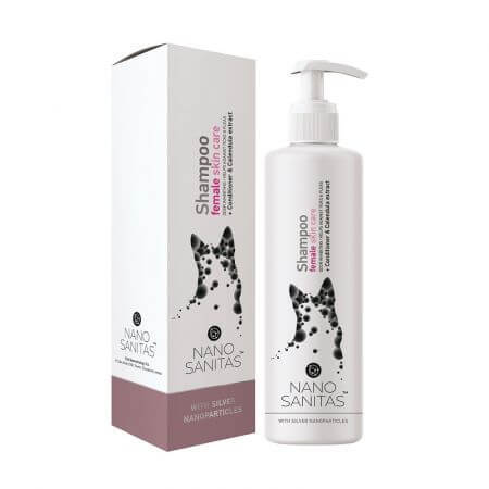 Shampoo for dog fur care, intended for females, 250 ml, Nano Sanitas