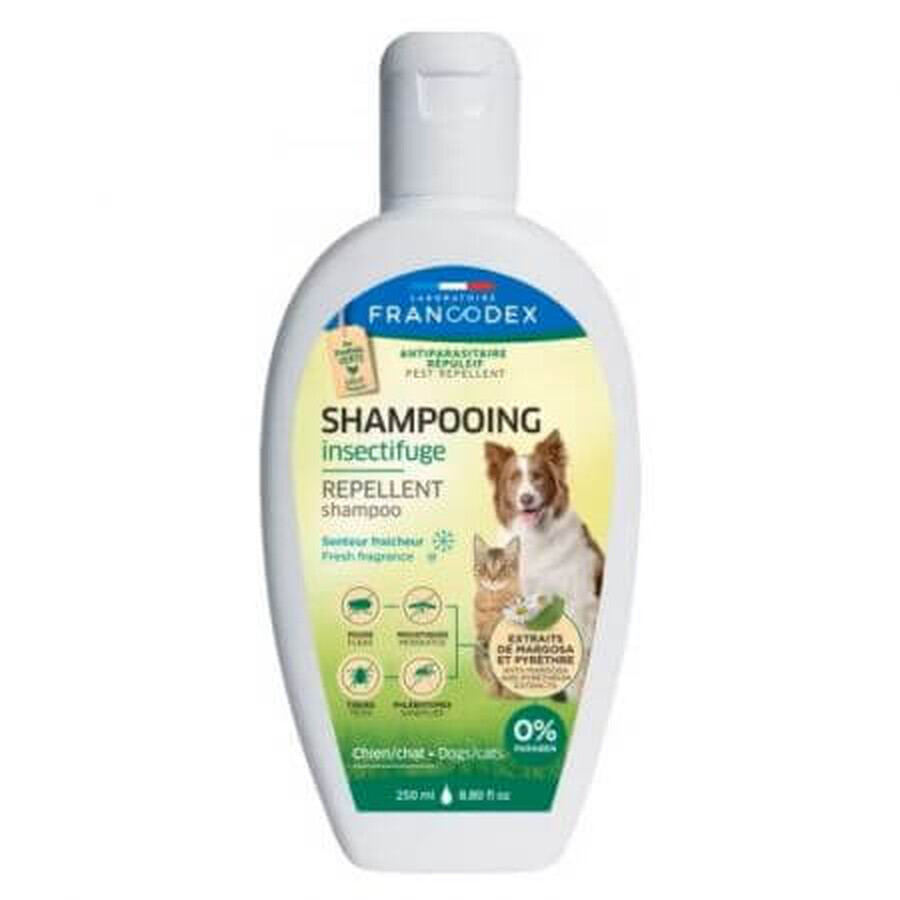 Shampoo met frisse smaak voor honden of katten, 250 ml, Francodex