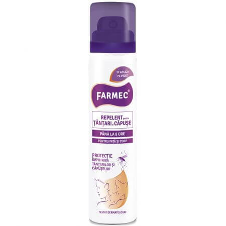 Muggen- en tekenwerende spray, 75 ml, Farmec