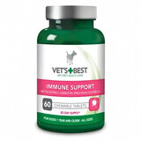 Supplement met brandnetelextract, quercitine, spirulina en chlorella Immuunsysteem, 60 kauwtabletten, Vet's Best