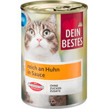 Dein Bestes Alimento umido per gatti e polli in salsa, 415 g