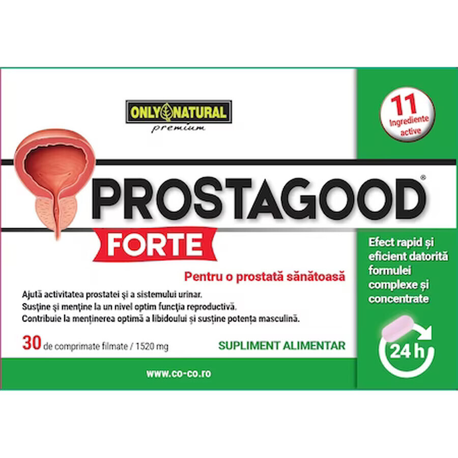 ProstaGood Forte, 30 tabletten x 1520 mg prostaattabletten, Only Natural