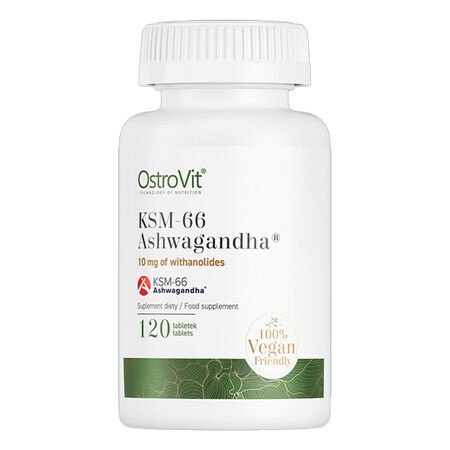 Ashwagandha KSM-66, 120 tabletten, Ostrovit