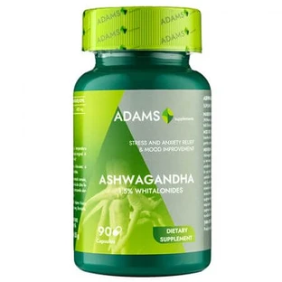 Ashwagandha, 400 mg, 90 kapsułek, Adams Vision