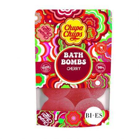 Chupa Chups cherry bath bombs, 6 x 55 g, Bi-Es