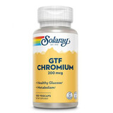 Chrom GTF Solaray, 200 mcg, 100 vegetarische Kapseln, Secom