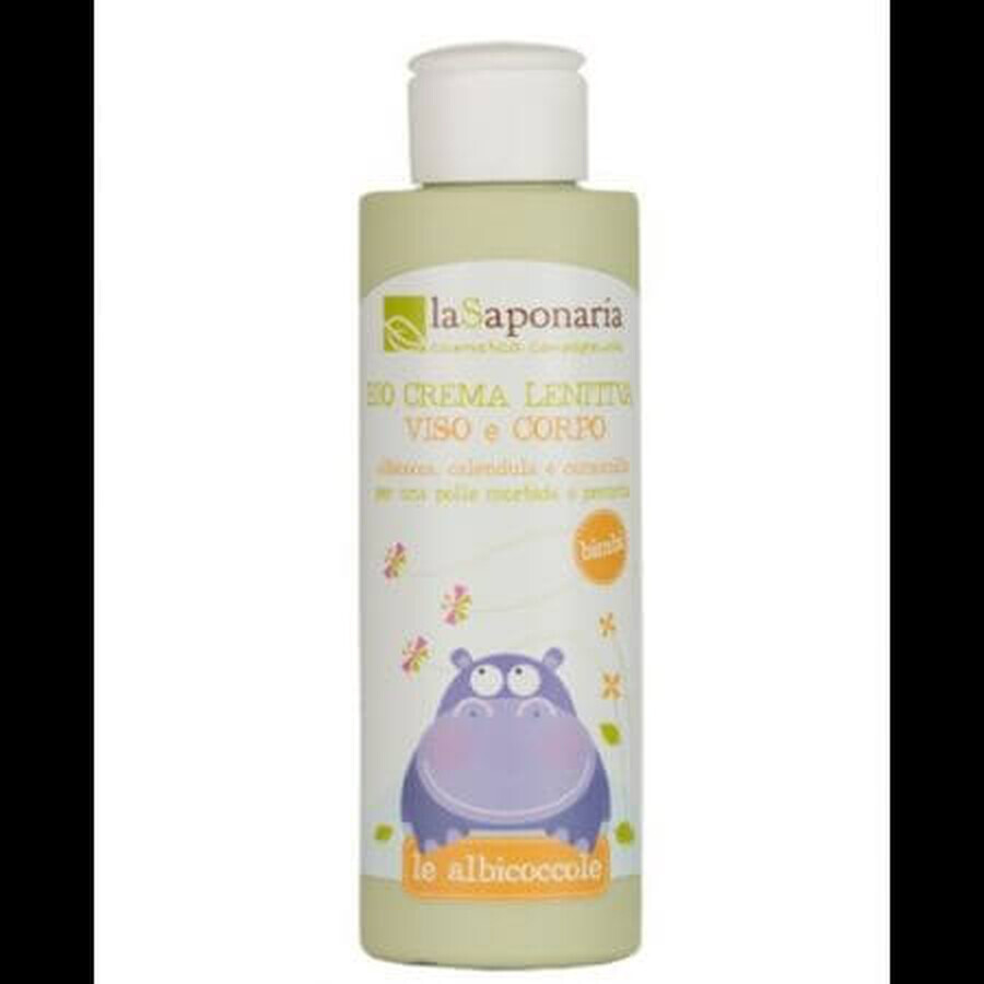 Crème apaisante pour le visage et le corps des enfants, 150 ml, La Saponaria