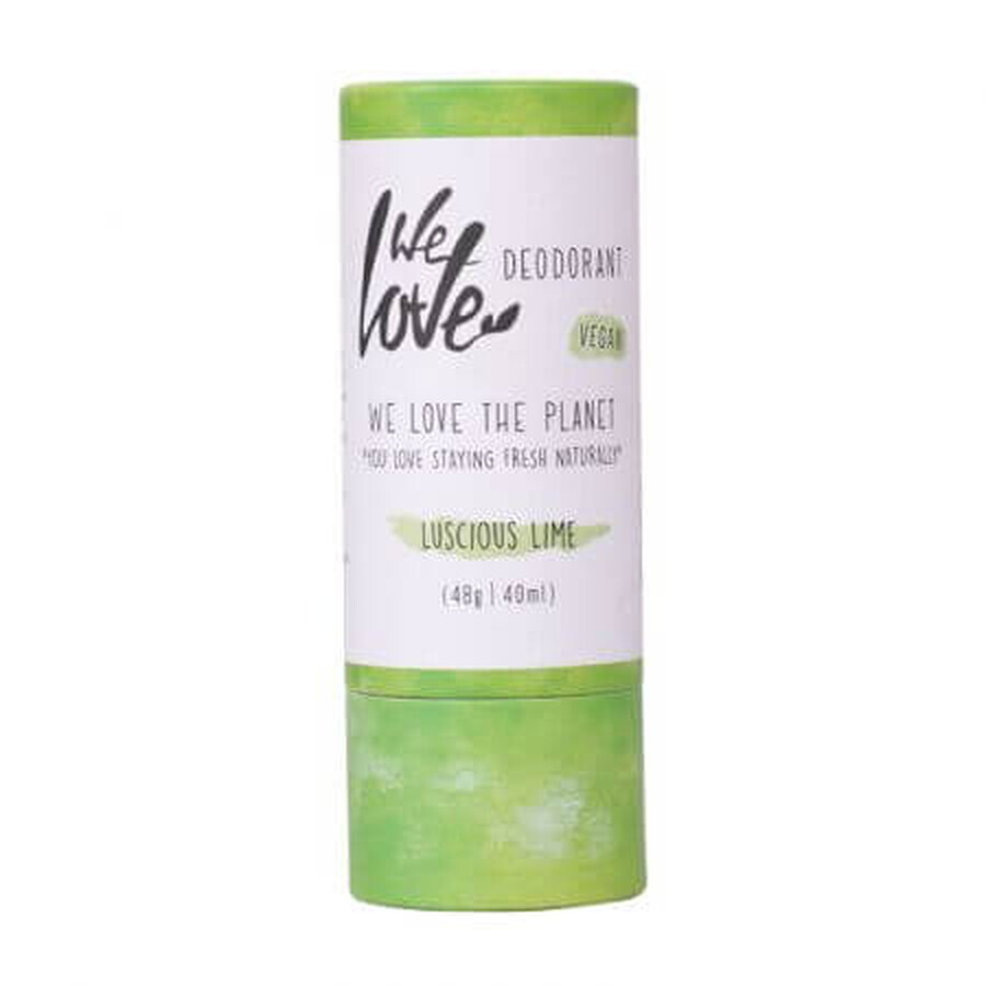 Luscious Lime natural deodorant stick, 48 g, We Love The Planet