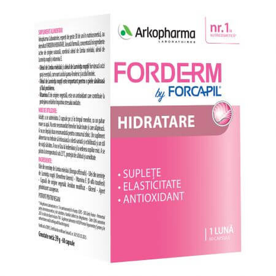 Forderm Moisturizer von Forcapil, 60 Kapseln, Arkopharma