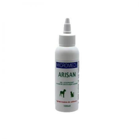 Arisan zinkoxide en colloïdaal zilver helende gel, 100 ml, Micromed Vet