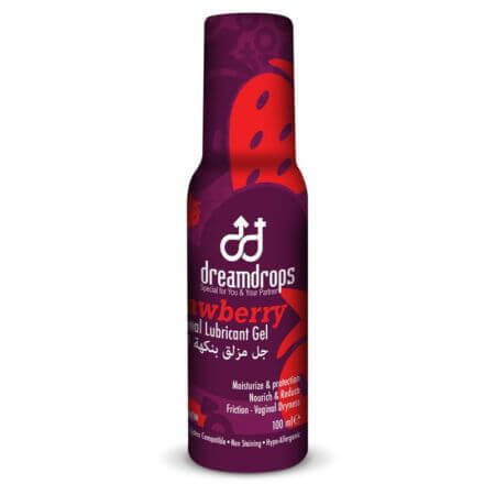 Gel lubrifiant en silicone au goût de cerise Dream Drops, 100 ml, Proterm