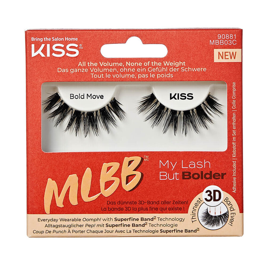 Gene false My Lash But Bolder, Bold Move, 1 pereche, Kiss