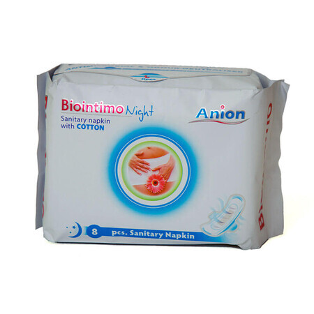 Biointimo Night pads, 8 pièces, Denticare-Gate Kft