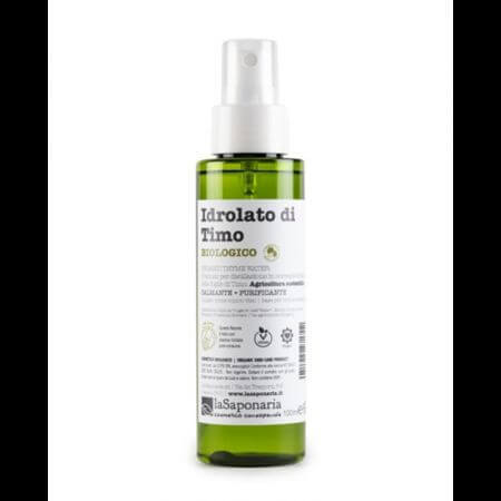 Idrolato di timo bio antisettico, 100 ml, La Saponaria