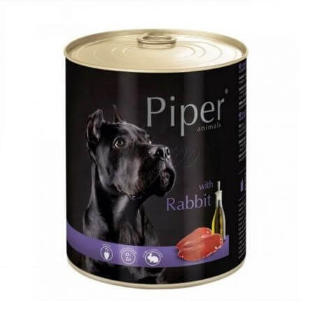 Natvoer van konijnenvlees voor honden Adult, 800 g, Piper