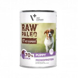 Natte eendenvleesvoeding voor honden Raw Paleo Puppy, 400 g, VetExpert