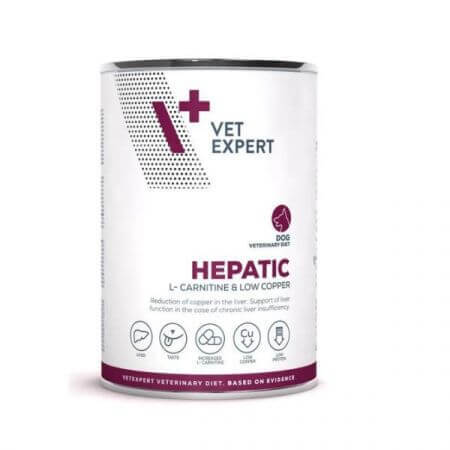 Natvoer 4T Hepatic Dog, 400 g, Vet Expert