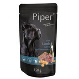 Natvoer voor honden met lam, wortels en bruine rijst Adult, 150 g, Piper