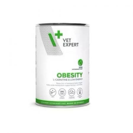 Comida húmeda para perros Obesity Dog, 400 g, Vetexpert