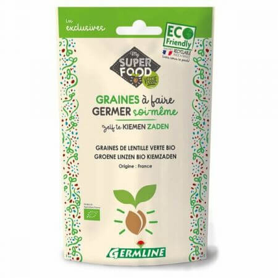 Groene linzen om te kiemen Biologisch, 150 g, Germline