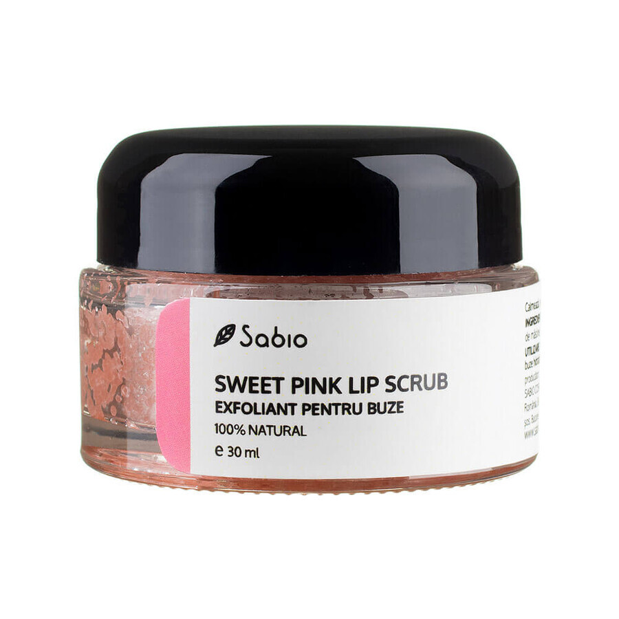 Exfoliante labial SWEET-PINK, 30ml, Sabio