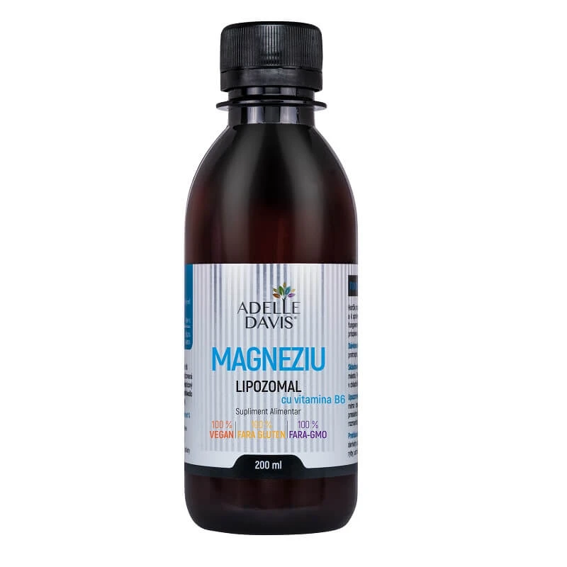Liposomaal magnesium met vitamine B6, vloeibaar, 200 ml, Adelle Davis