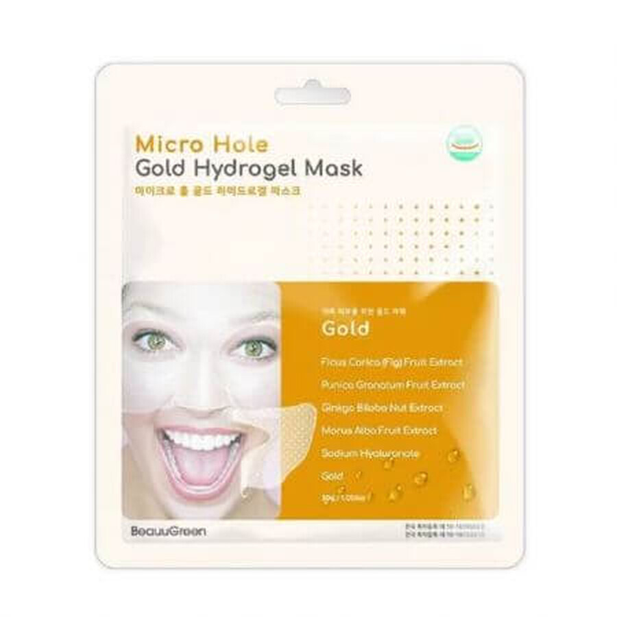 Gouden hydrogelmasker, 28 g, Beauugree