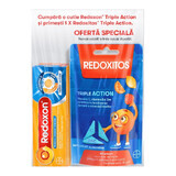 Redoxon Triple Action Vitamin C, D und Zink Pack, 10 Tabletten + Redoxitos Triple Action Vitamin C Jelly 30 mg, 25 Stück, Bayer