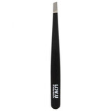 Matte black slanted tweezers, 1 piece, Parsa