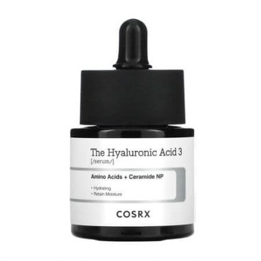 Hyaluronzuurserum met 3% hyaluronzuur voor hydratatie van de huid, 20 ml, COSRX