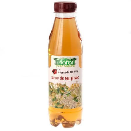 Sirop cu tei si soc, 500 ml, Plafar