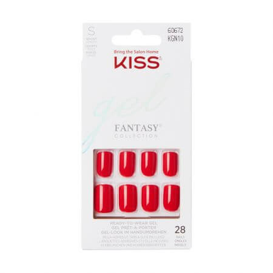 Fantasy Color Gel False Nails, Whatever Short Squoval, Kiss