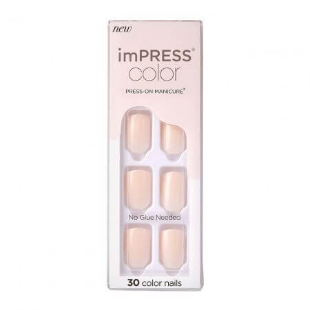 Fake nails Impress, Point Pink Short Squoval, Kiss