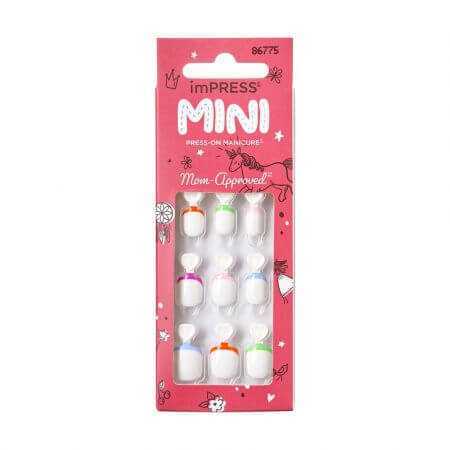 Impress Mini, French Pop, Kiss faux ongles pour enfants