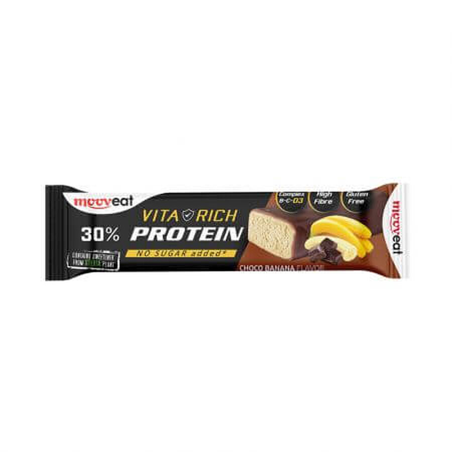 Eiwitreep met chocolade en banaan, 60 g, MoovEat