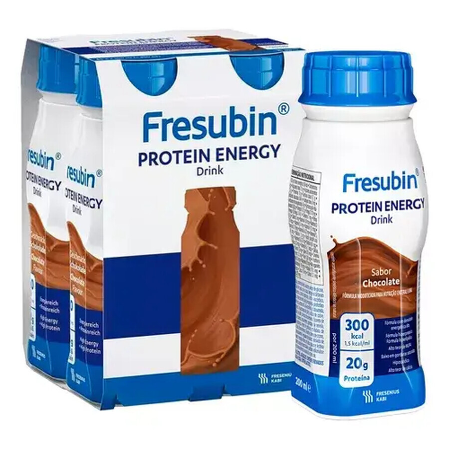 Fresubin Protein Energy Drink with chocolate flavour, 4 x 200 ml, Fresenius Kabi