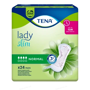 Lady SLim Normal incontinence pads , 24 pieces , Tena