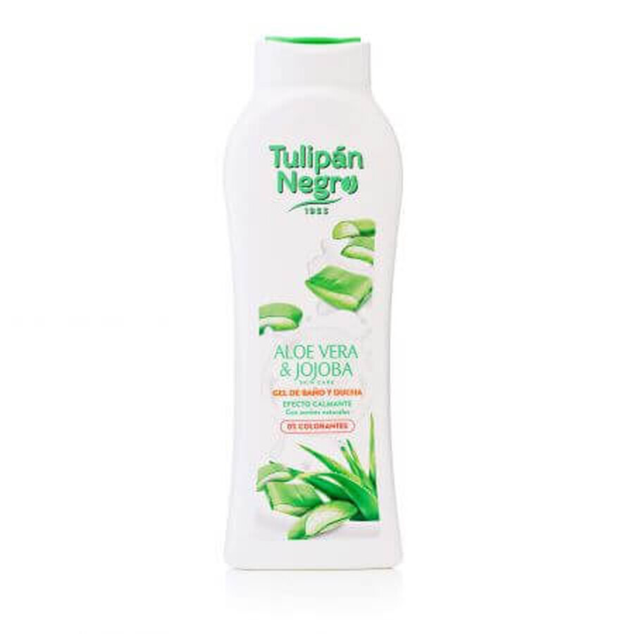 Gel doccia con Aloe Vera e Jojoba Negro, 650 ml, Tulipan